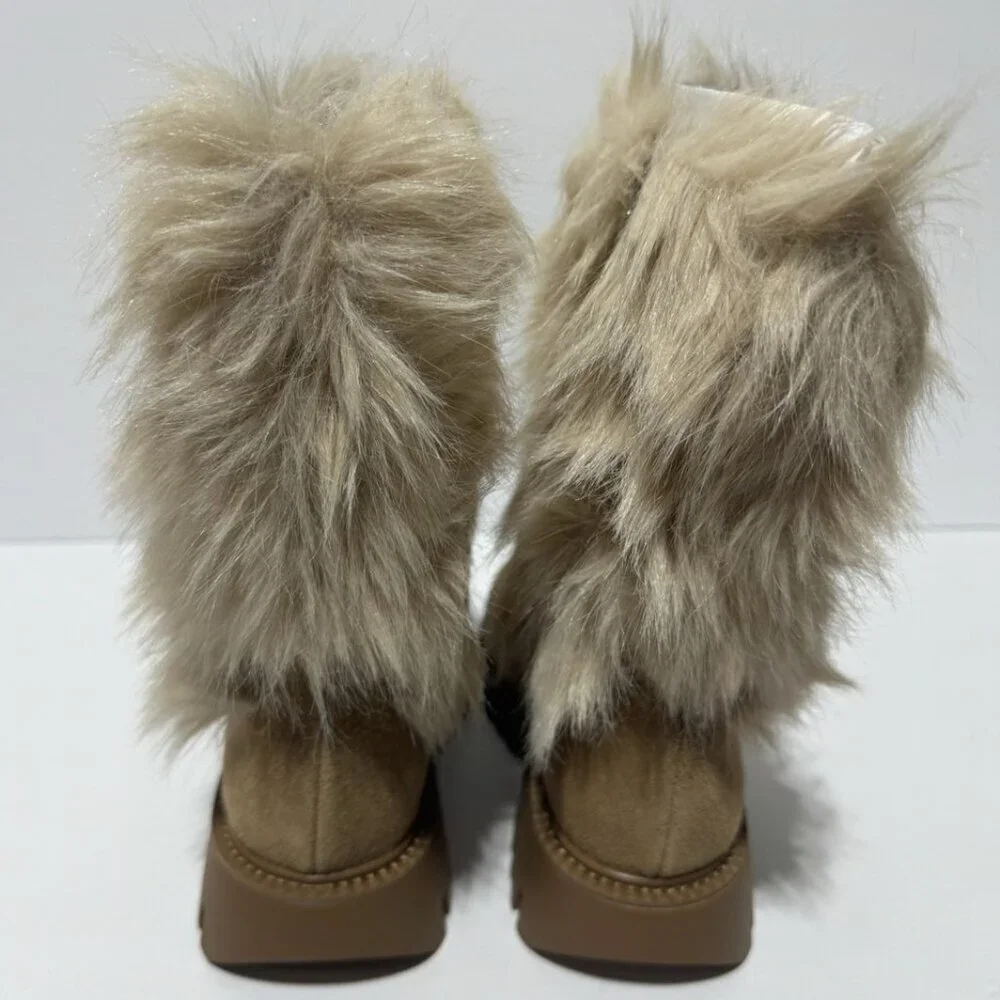 Franco Sarto Womens Brina Boots Tan Size 5 M